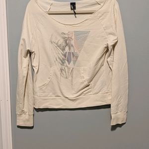 Off the shoulder sweatshirt